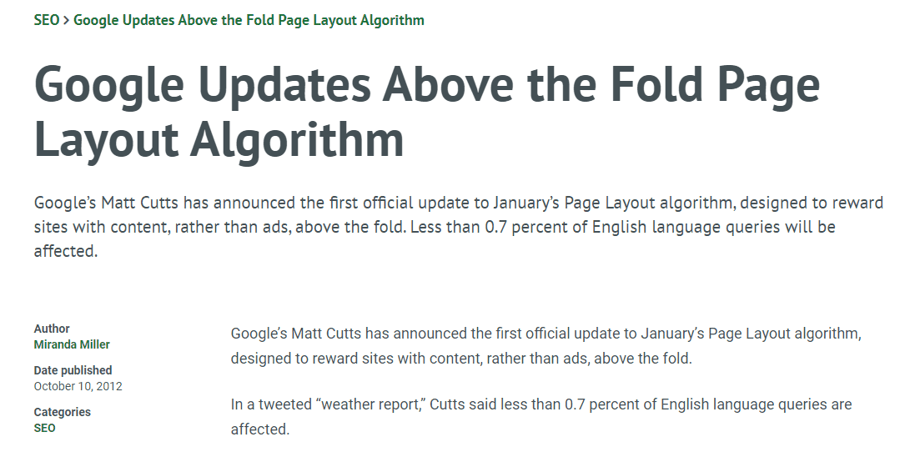 Google Layout Algorithm