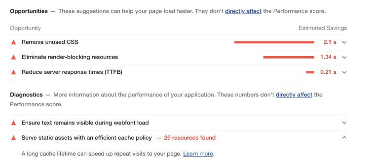 Step 3 - More data with Lighthouse