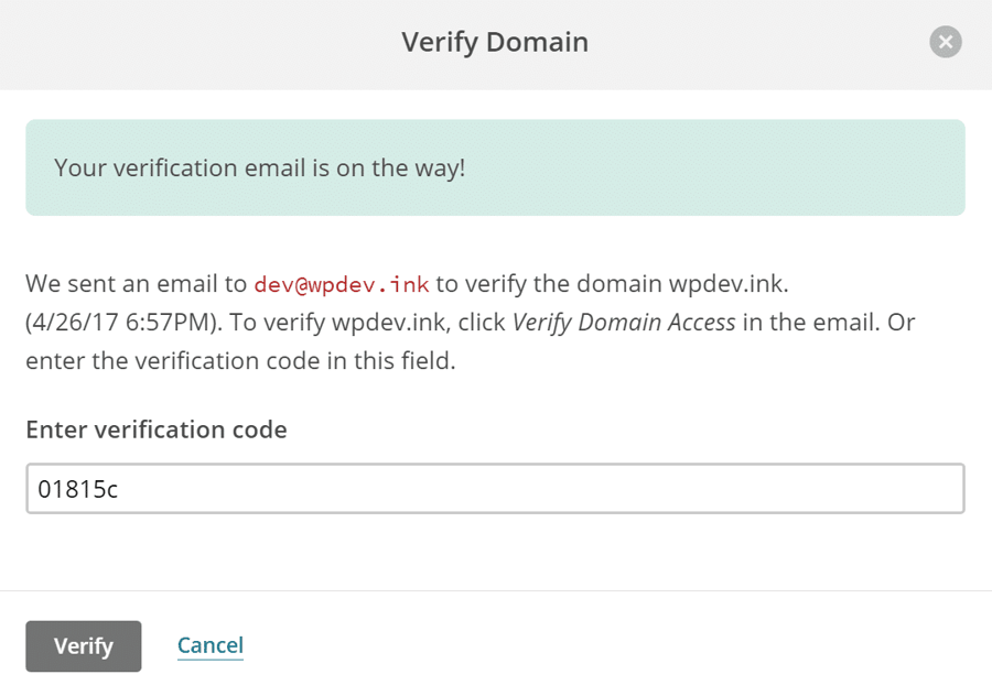 verify domain